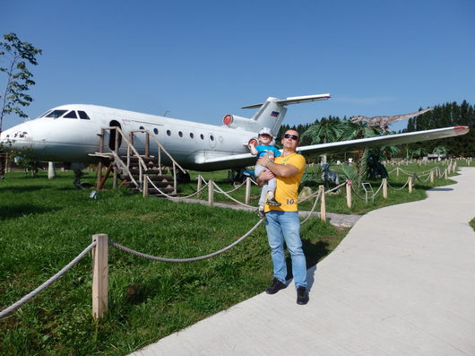 Парк Динозавров в Стризнево | там ещё и самолёт.....